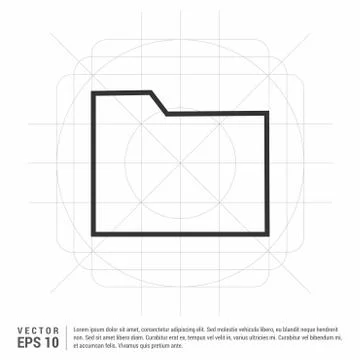 Computer Folder Icon Stock Illustration