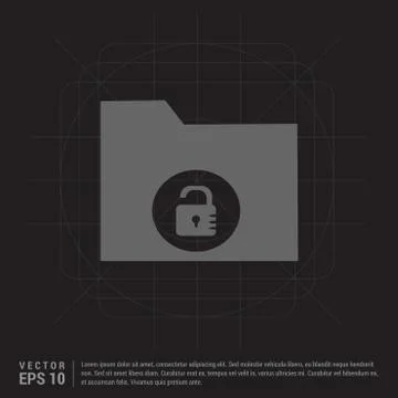 Computer Folder Icon Stock Illustration