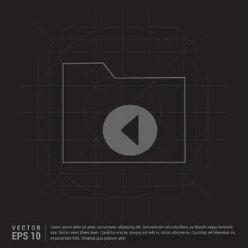 Computer Folder Icon Stock Illustration