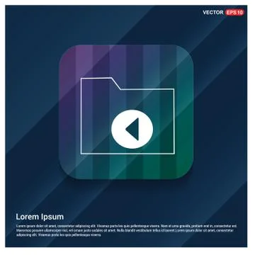 Computer Folder Icon Illustrazione stock