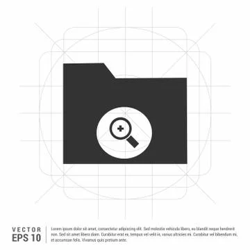 Computer Folder Icon Stock Illustration