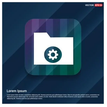 Computer Folder Icon Stock Illustration