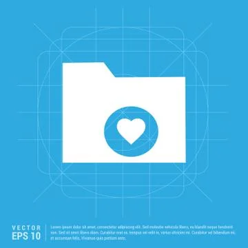 Computer Folder Icon Illustrazione stock
