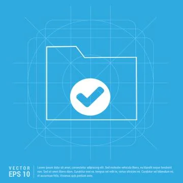 Computer Folder Icon Stock Illustration