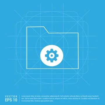 Computer Folder Icon Stock Illustration