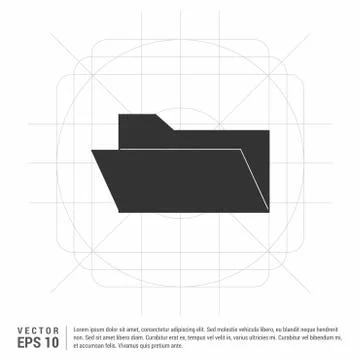 Computer Folder Icon Stock Illustration