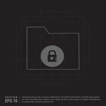 Computer Folder Icon Stock Illustration