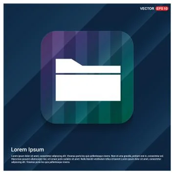 Computer Folder Icon Stock Illustration