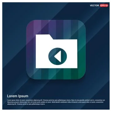 Computer Folder Icon Illustrazione stock