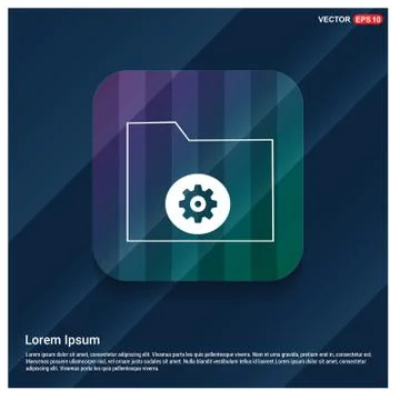 Computer Folder Icon Stock Illustration