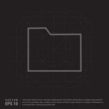 Computer Folder Icon 스톡 일러스트