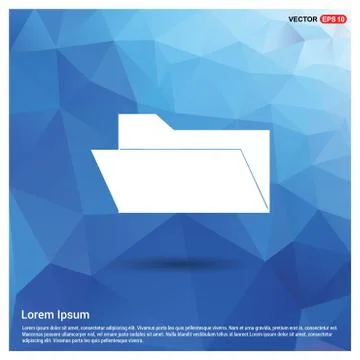 Computer Folder Icon Illustrazione stock