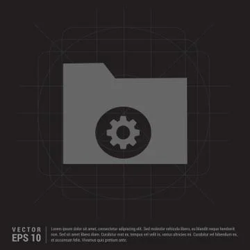 Computer Folder Icon Stock Illustration