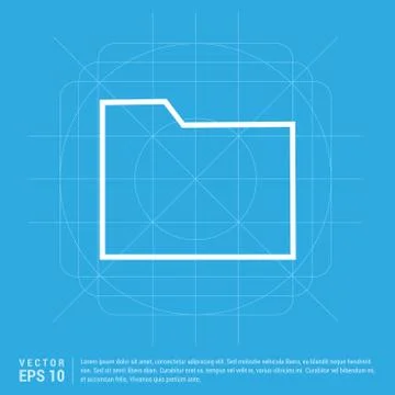 Computer Folder Icon Stock Illustration