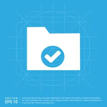Computer Folder Icon Stock Illustration