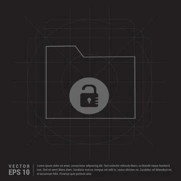 Computer Folder Icon Stock Illustration