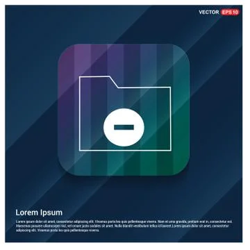 Computer Folder Icon Stock Illustration
