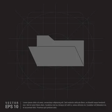 Computer Folder Icon Stock Illustration
