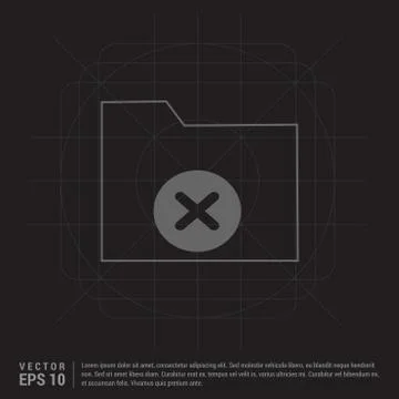Computer Folder Icon Stock Illustration
