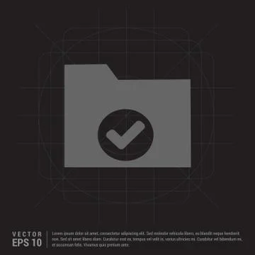 Computer Folder Icon Stock Illustration