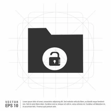 Computer Folder Icon Illustrazione stock