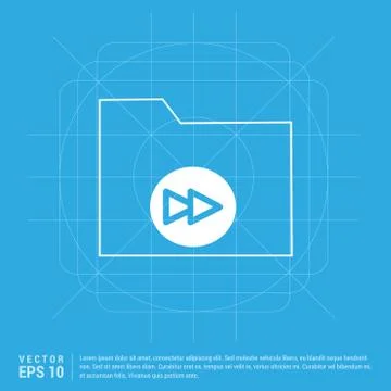 Computer Folder Icon Stock Illustration