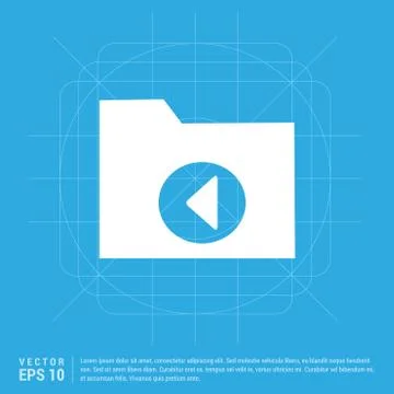 Computer Folder Icon Stock Illustration