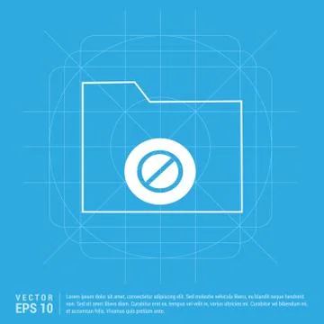 Computer Folder Icon Stock Illustration