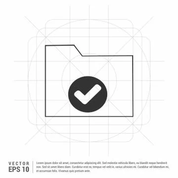 Computer Folder Icon 스톡 일러스트