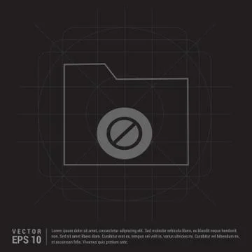 Computer Folder Icon Stock Illustration