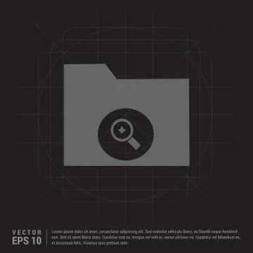 Computer Folder Icon Illustrazione stock