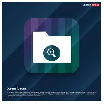 Computer Folder Icon 스톡 일러스트