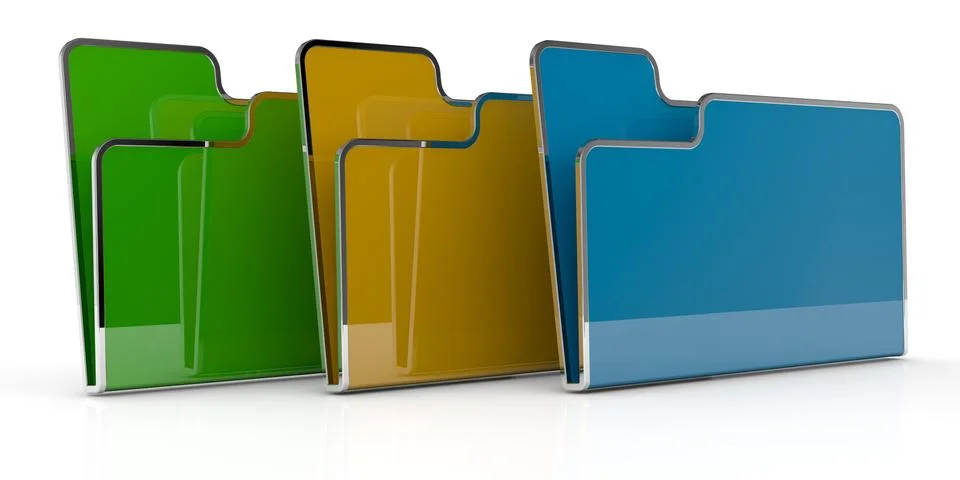 Computer folder Stock Illustration