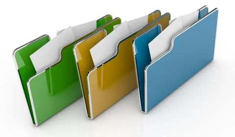 Computer folder Stock Illustration