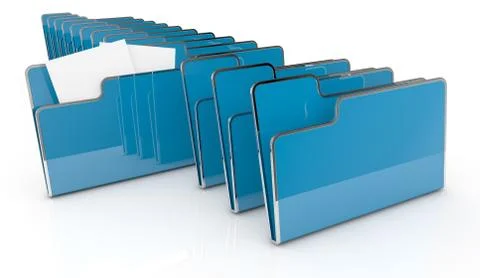 Computer folder Stock Illustration