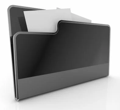 Computer folder Illustrazione stock