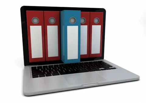 Computer folder Stock Illustration
