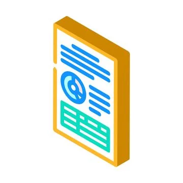 Computer folder isometric icon vector illustration Stock Illustration
