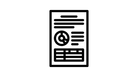 Computer folder line icon animation Stock Footage 326767159