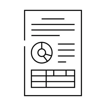 Computer folder line icon vector illustration Stock Illustration