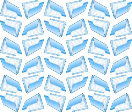 Computer folder seamless background Stock Illustration