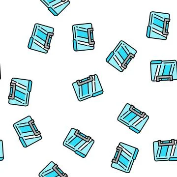 Computer folder vector seamless pattern 스톡 일러스트