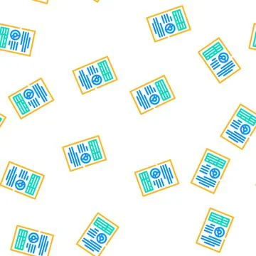 Computer folder vector seamless pattern Stock Illustration