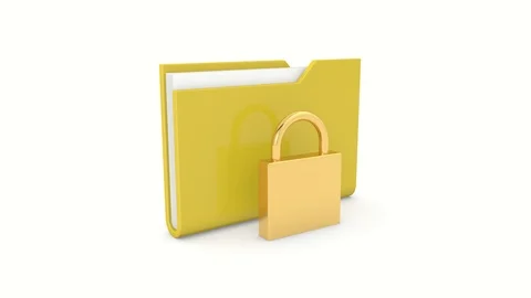 Computer folders with files on a white background. Stock Footage 119123279