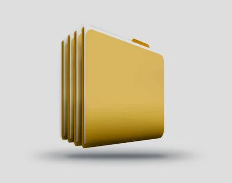 Computer folders Illustrazione stock