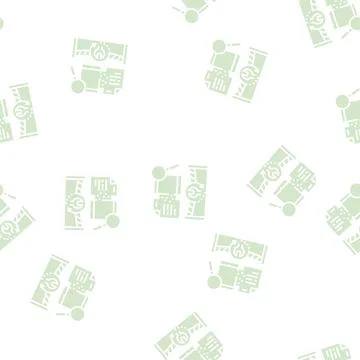 Computer forensics services glyph seamless pattern Stock Illustration