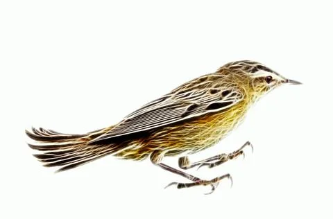 A computer fractal mythical bird Stock-Fotos