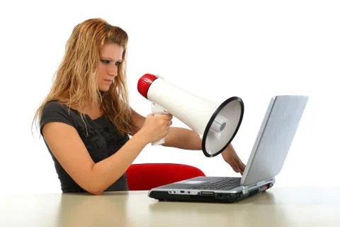 Computer frustration Stock-Fotos