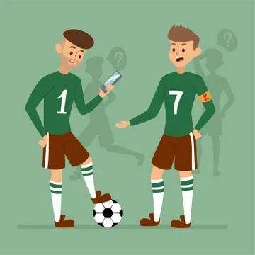 Computer gadgets enthralment people relations problems Stock Illustration