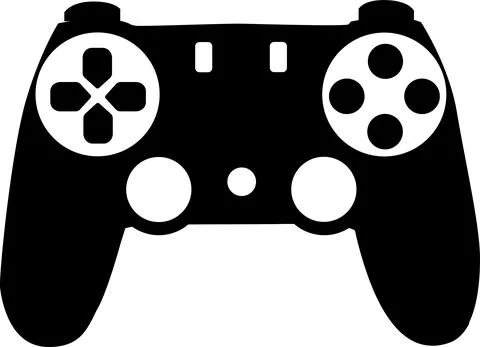 Computer game item icon, black silhouette. A series of business icons. Stock-Illustration